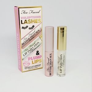 Too Faced Mascara & Lip Plumper Duo Better Than Sex Mascara & Lip Injection Set
